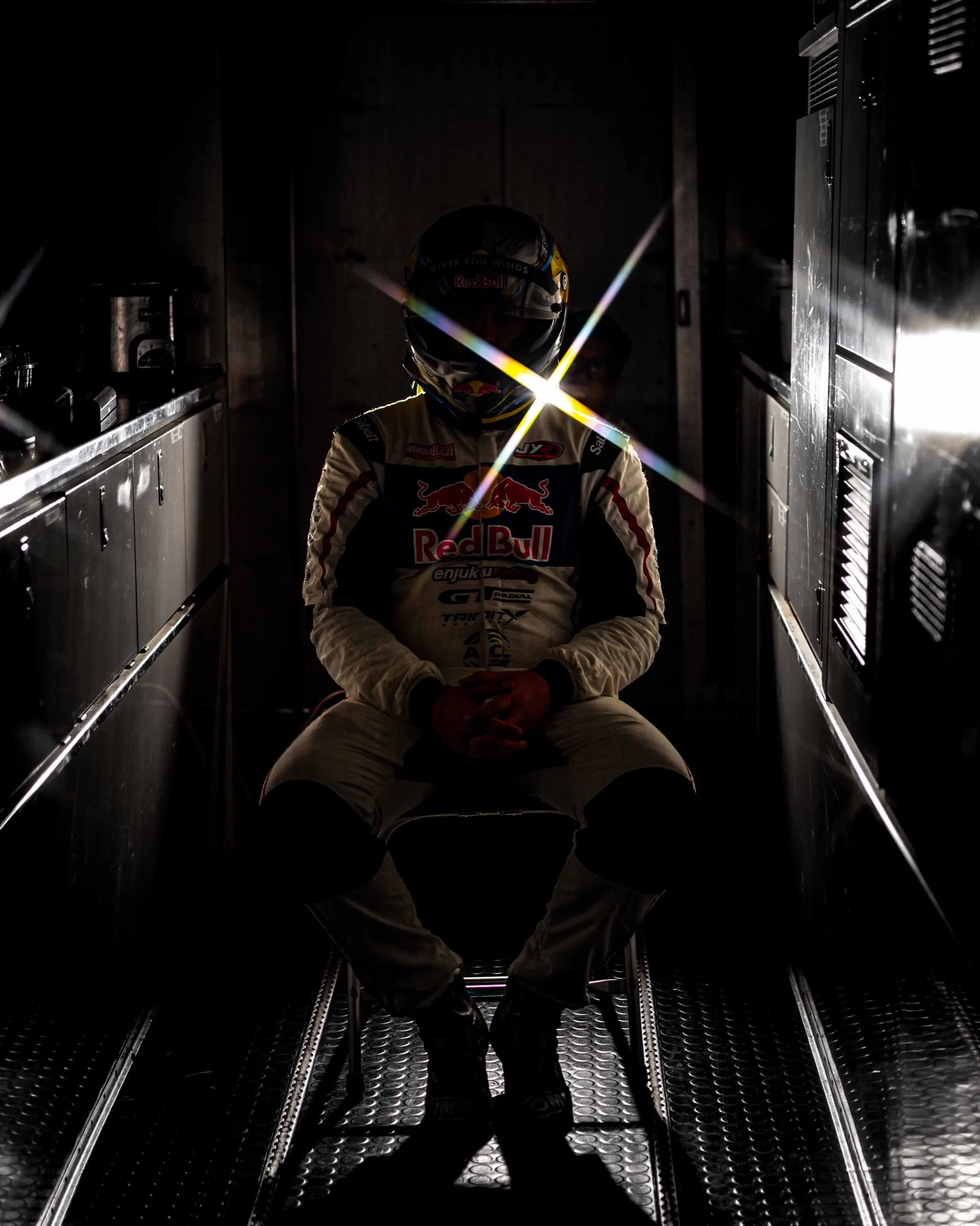 Motorsport driver portrait