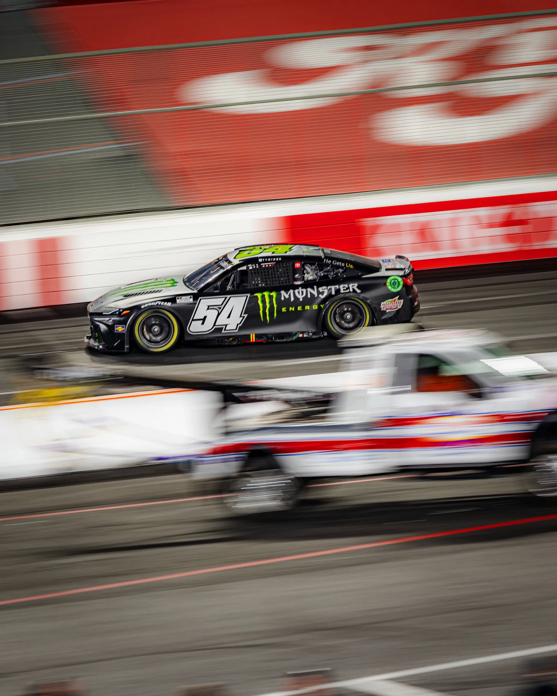 NASCAR panning action