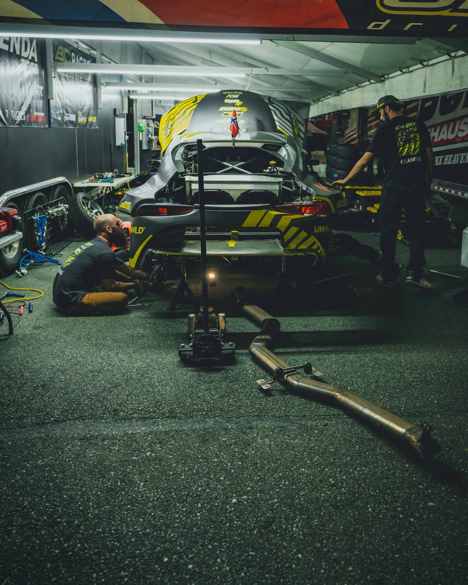 Garage and workshop atmosphere