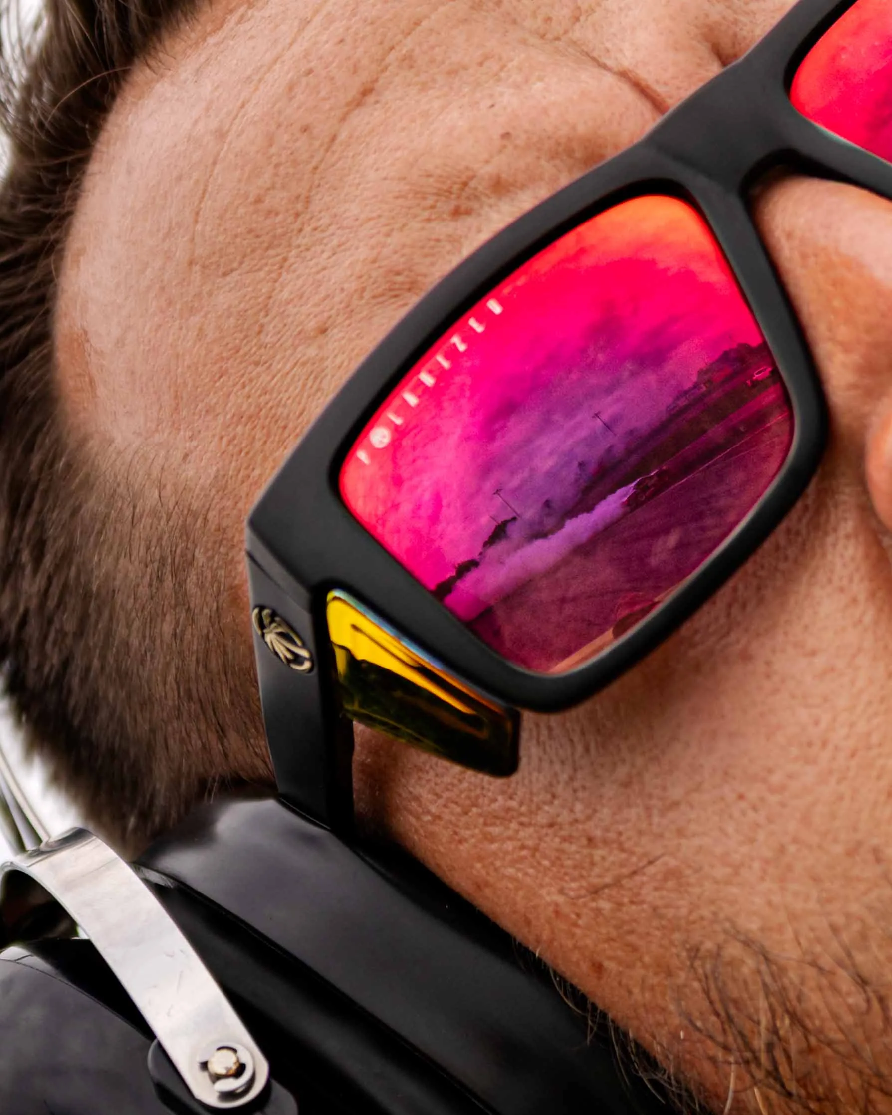 Sunglasses portrait detail